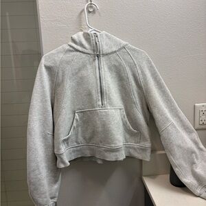 Lululemon Athletica  Scuba Light Gray Zip-Up Jacket